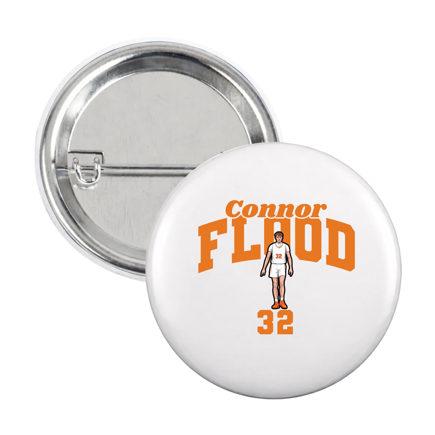 Game Day Button — Signature Arch in White