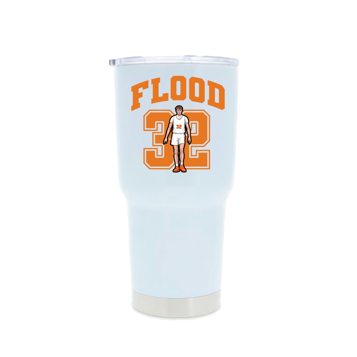 30oz Stainless Steel Tumbler — Number in White