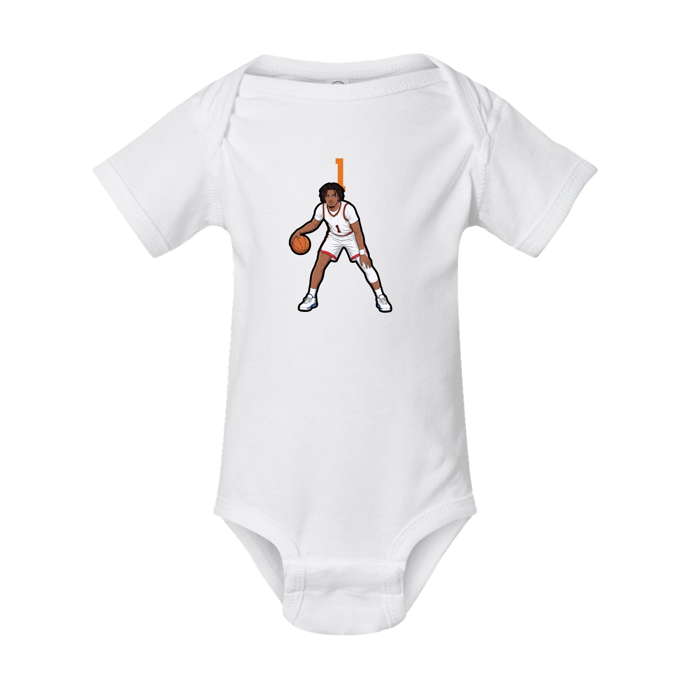 Baby Onesie — Number Top in White