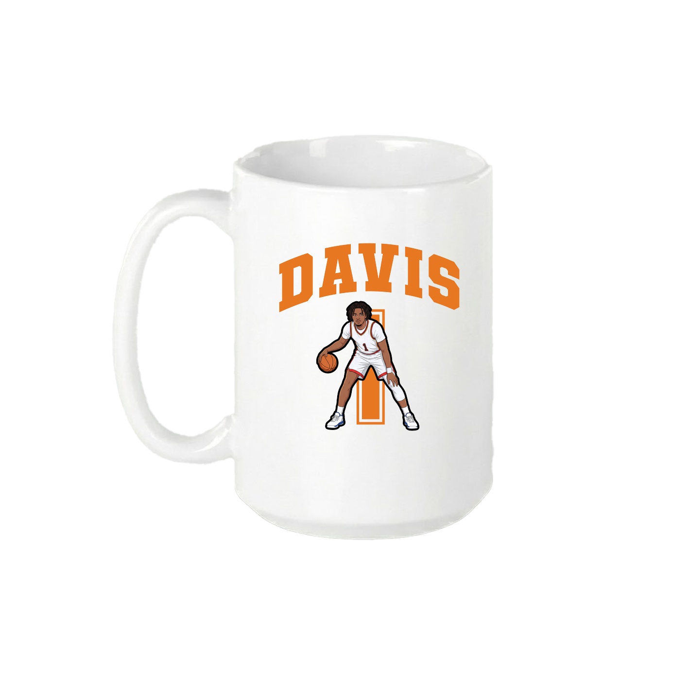 15oz Coffee Mug — Number in White