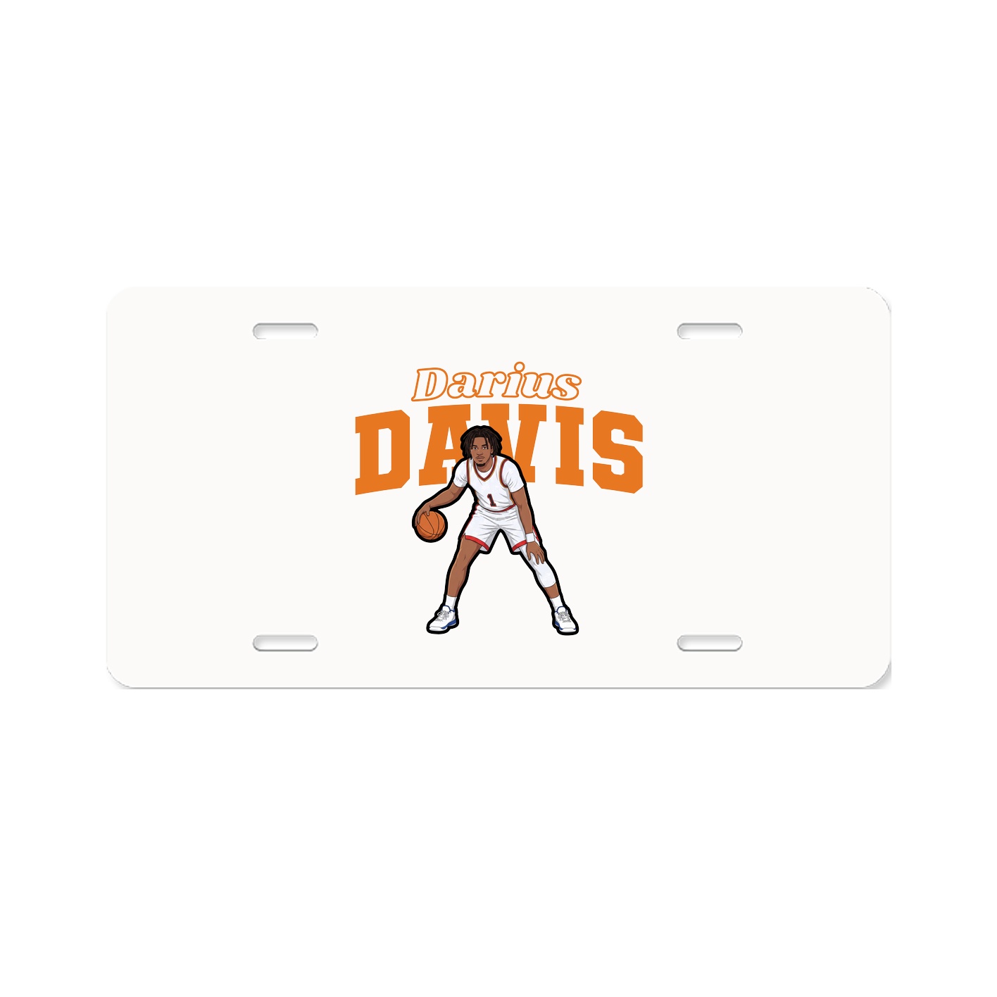 License Plate — Name Arch in Classic