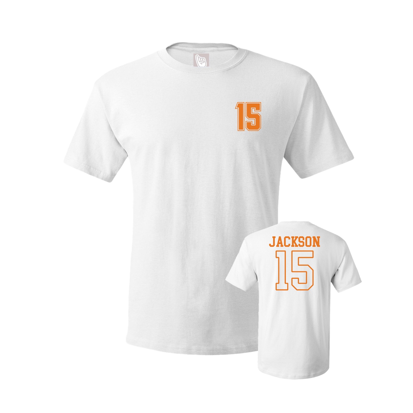 Youth Tee — Chest Back in White