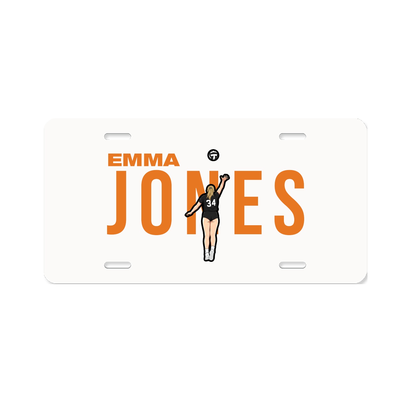 License Plate — Player Name in Classic