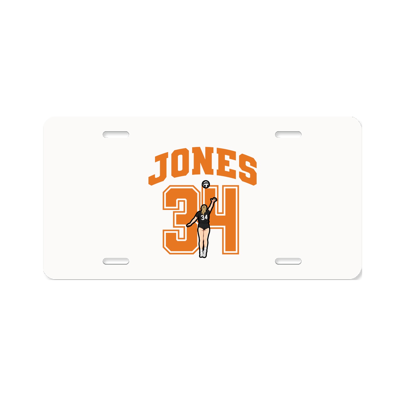 License Plate — Number in Classic