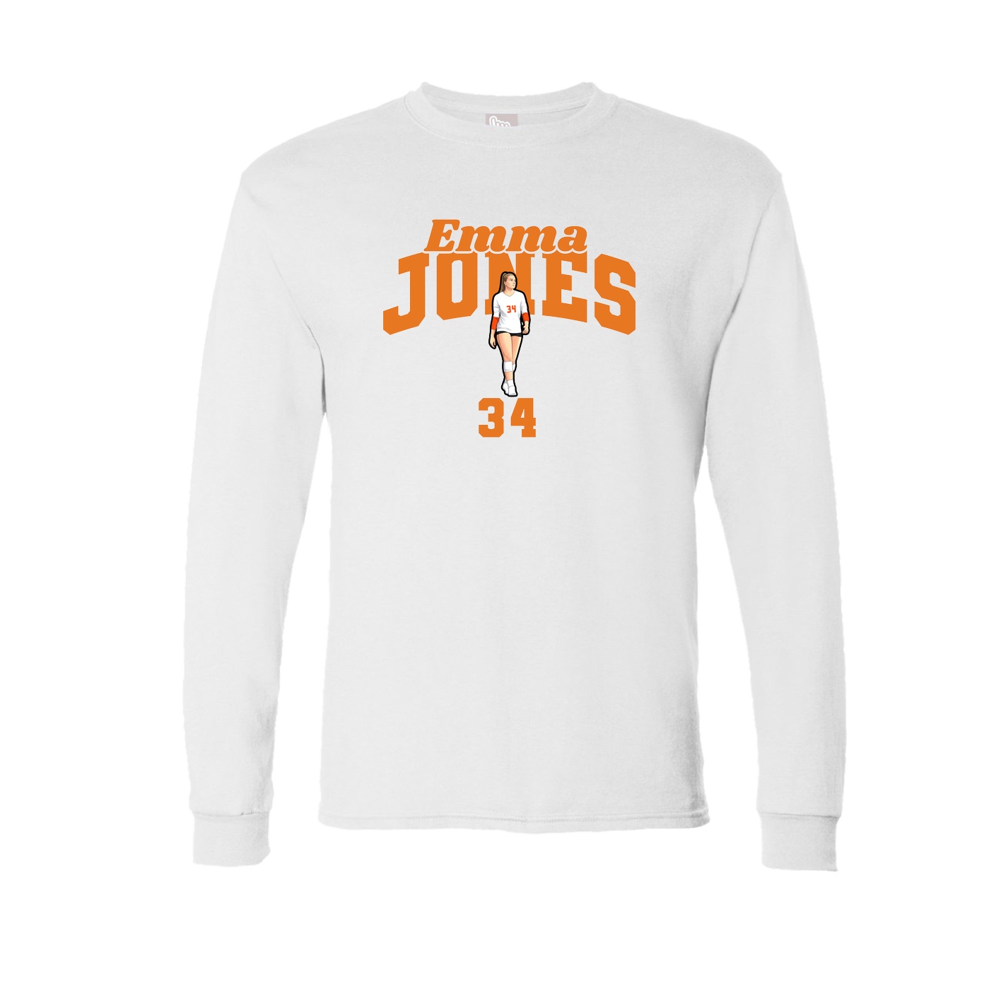 Long Sleeve Tee — Signature Arch in White