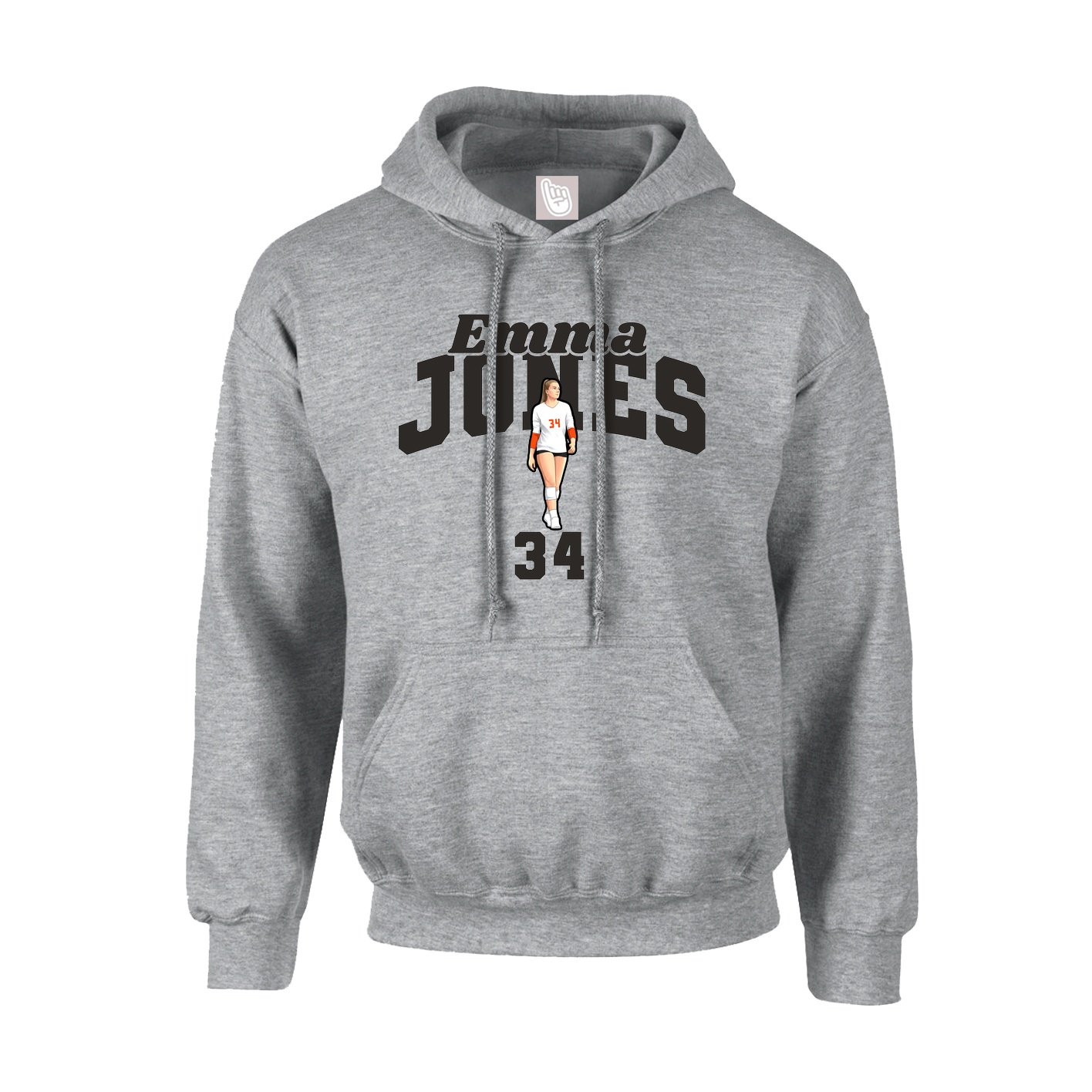 Hoodie — Signature Arch in Grey