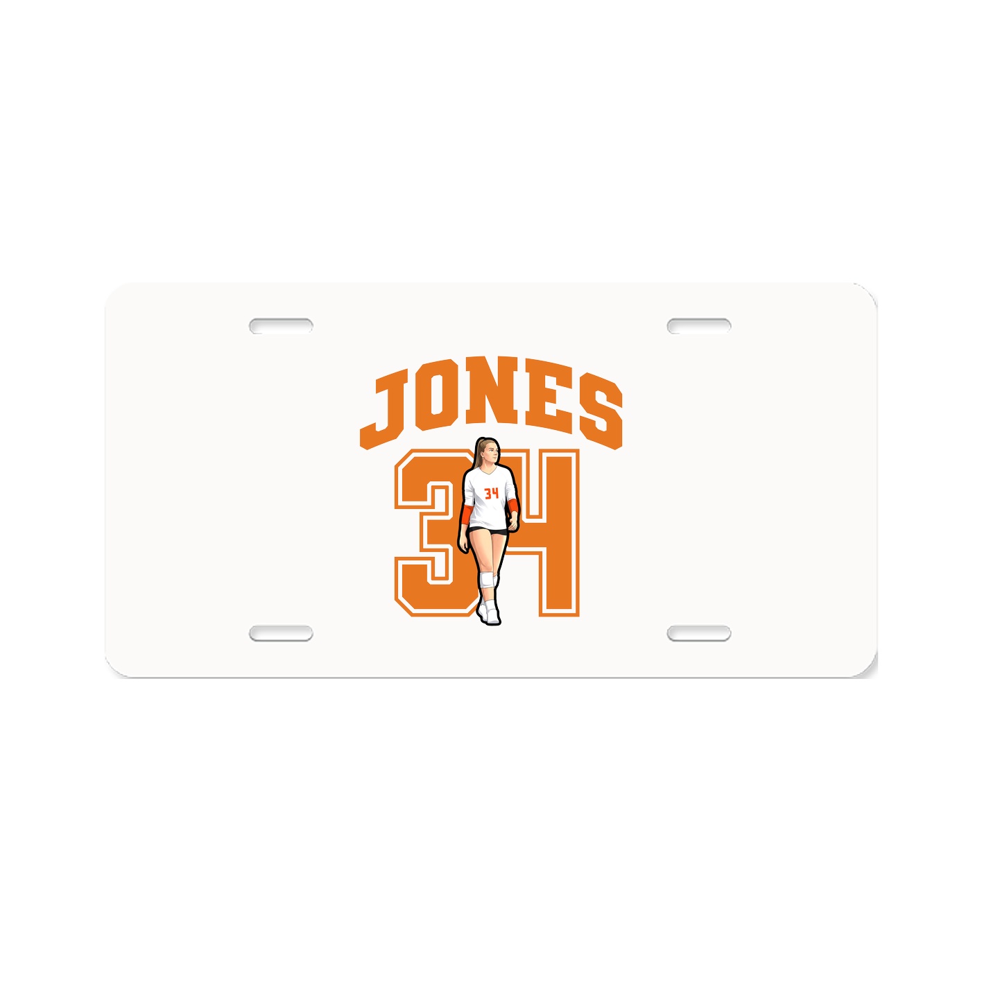 License Plate — Number in Classic