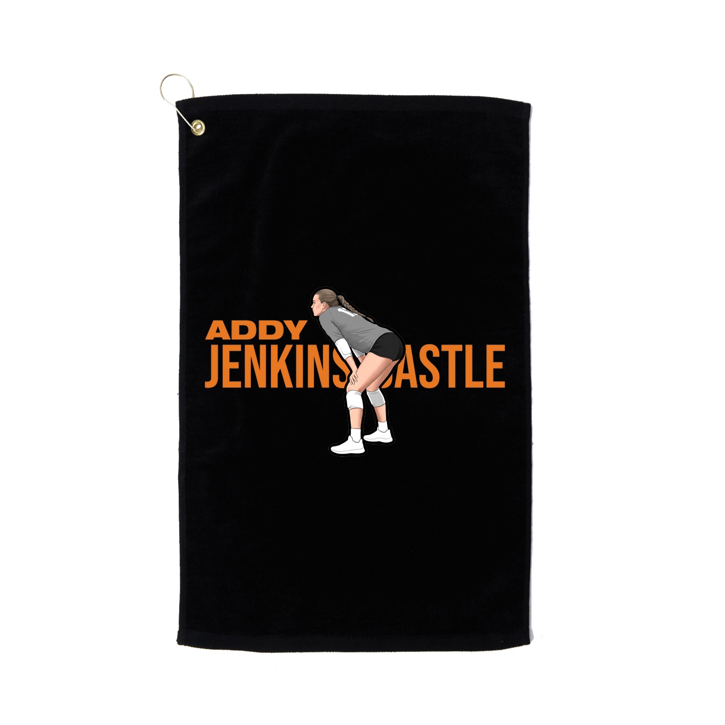Golf Towel — Player Name in Black