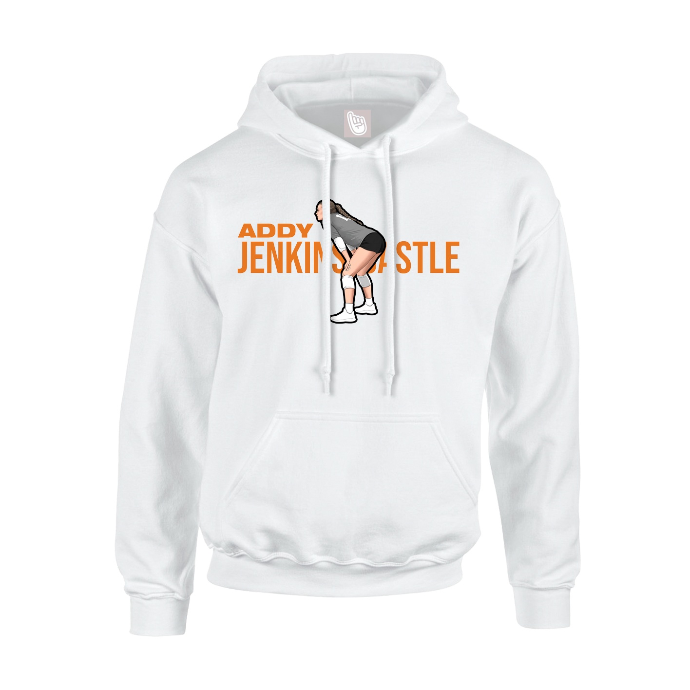 Hoodie — Player Name in White