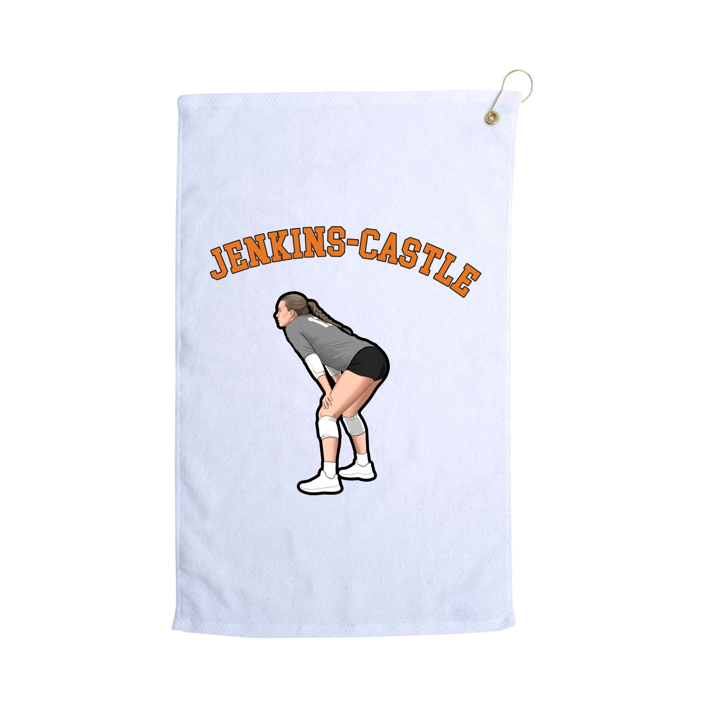 Golf Towel — Shirsey Arch in White