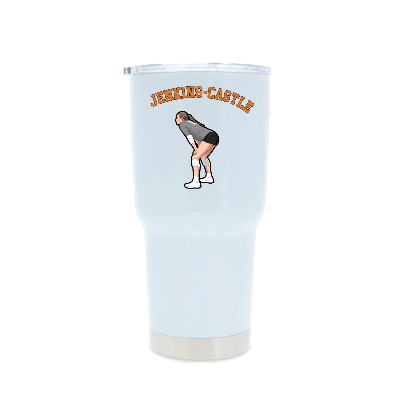 30oz Stainless Steel Tumbler — Shirsey Arch in White