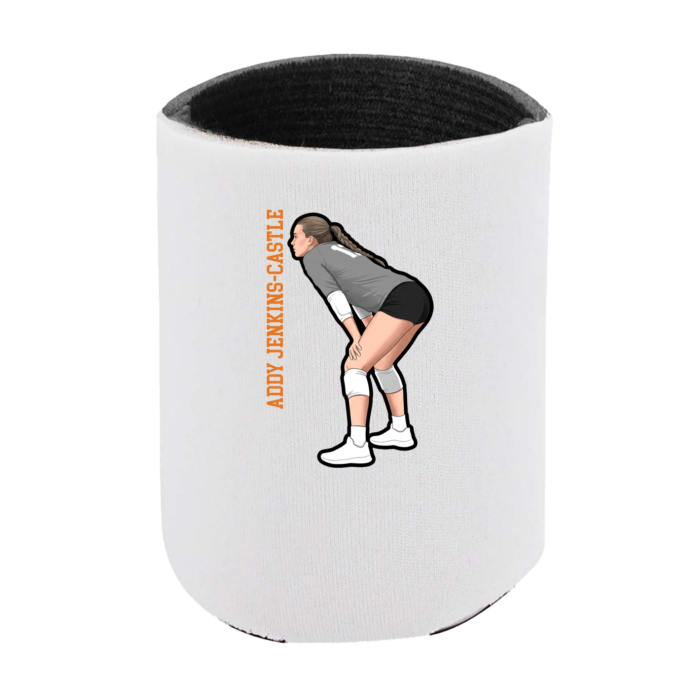 Can Holder — Name Vertical in White