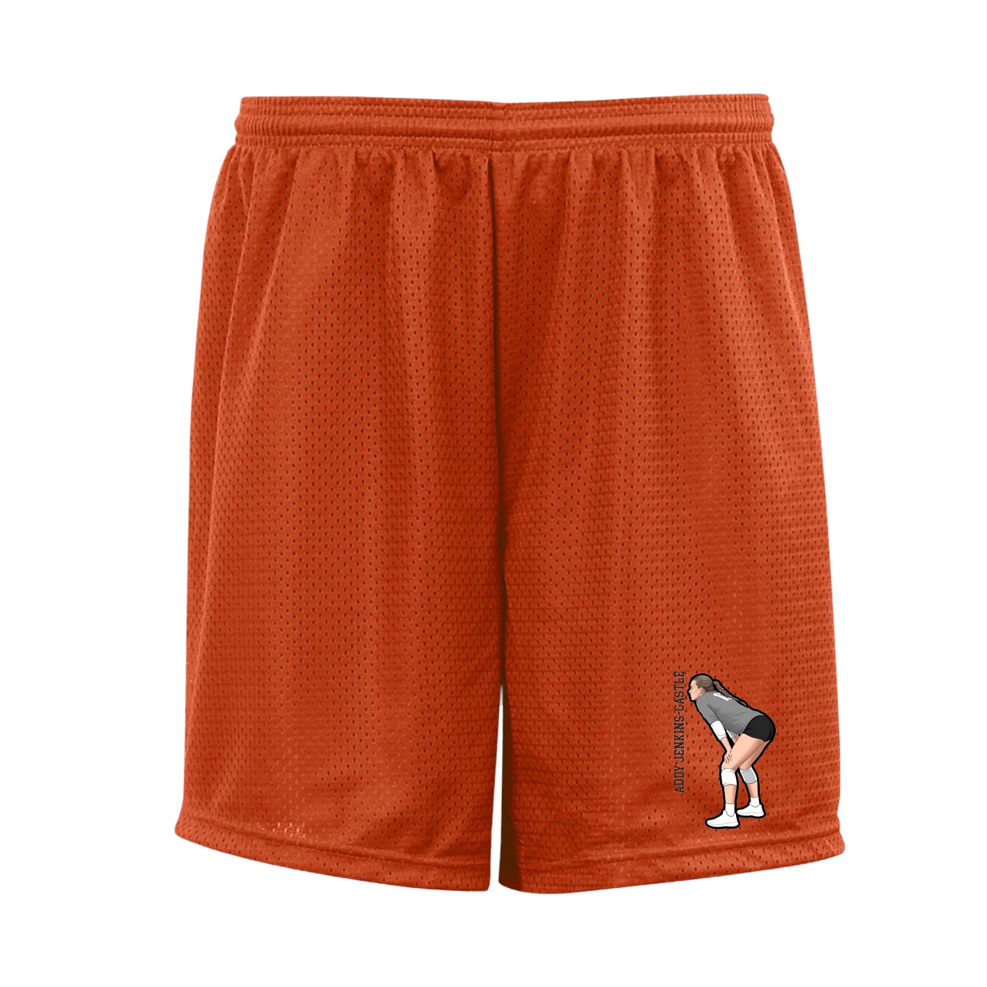 Shorts — Name Vertical in Orange