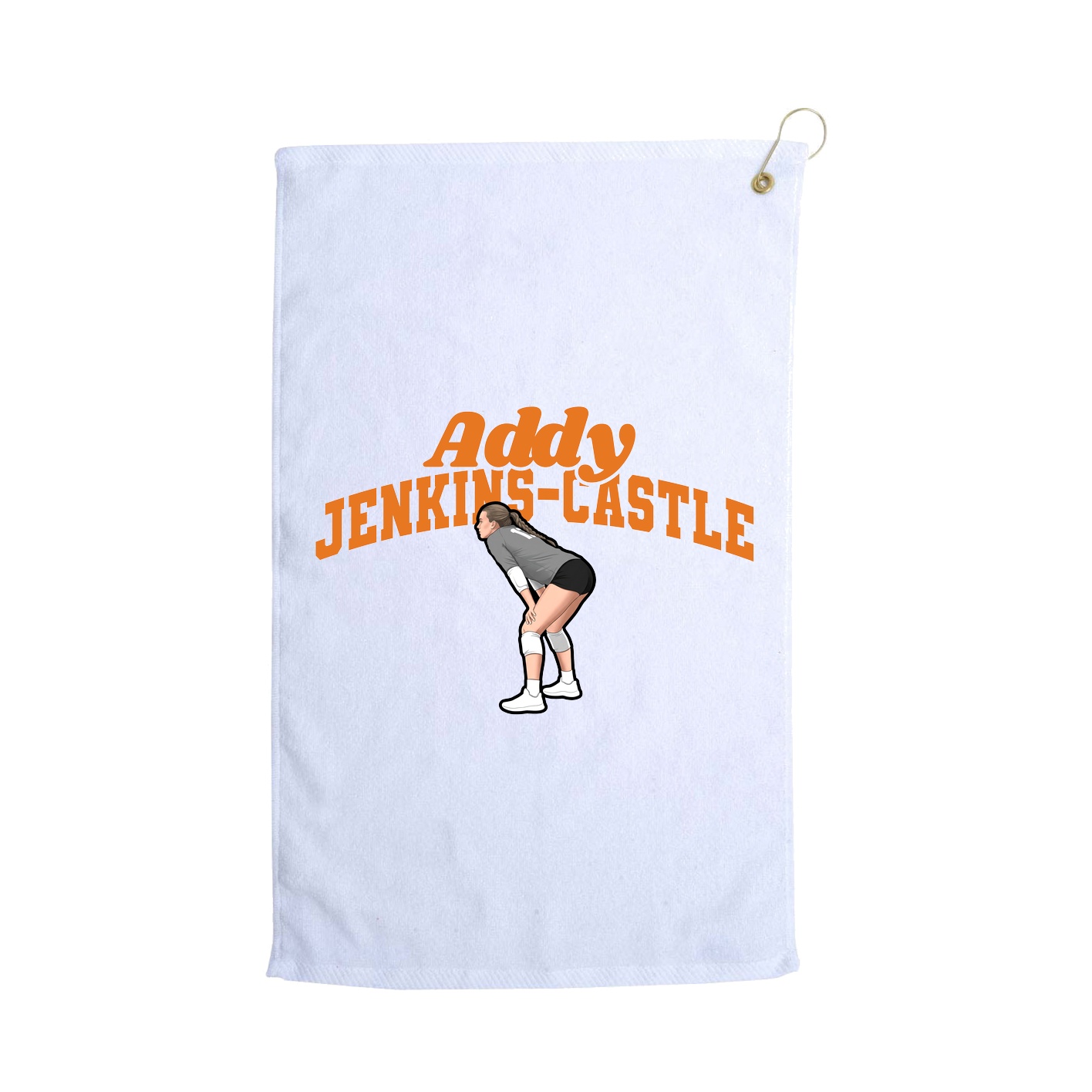 Golf Towel — Signature Arch in White