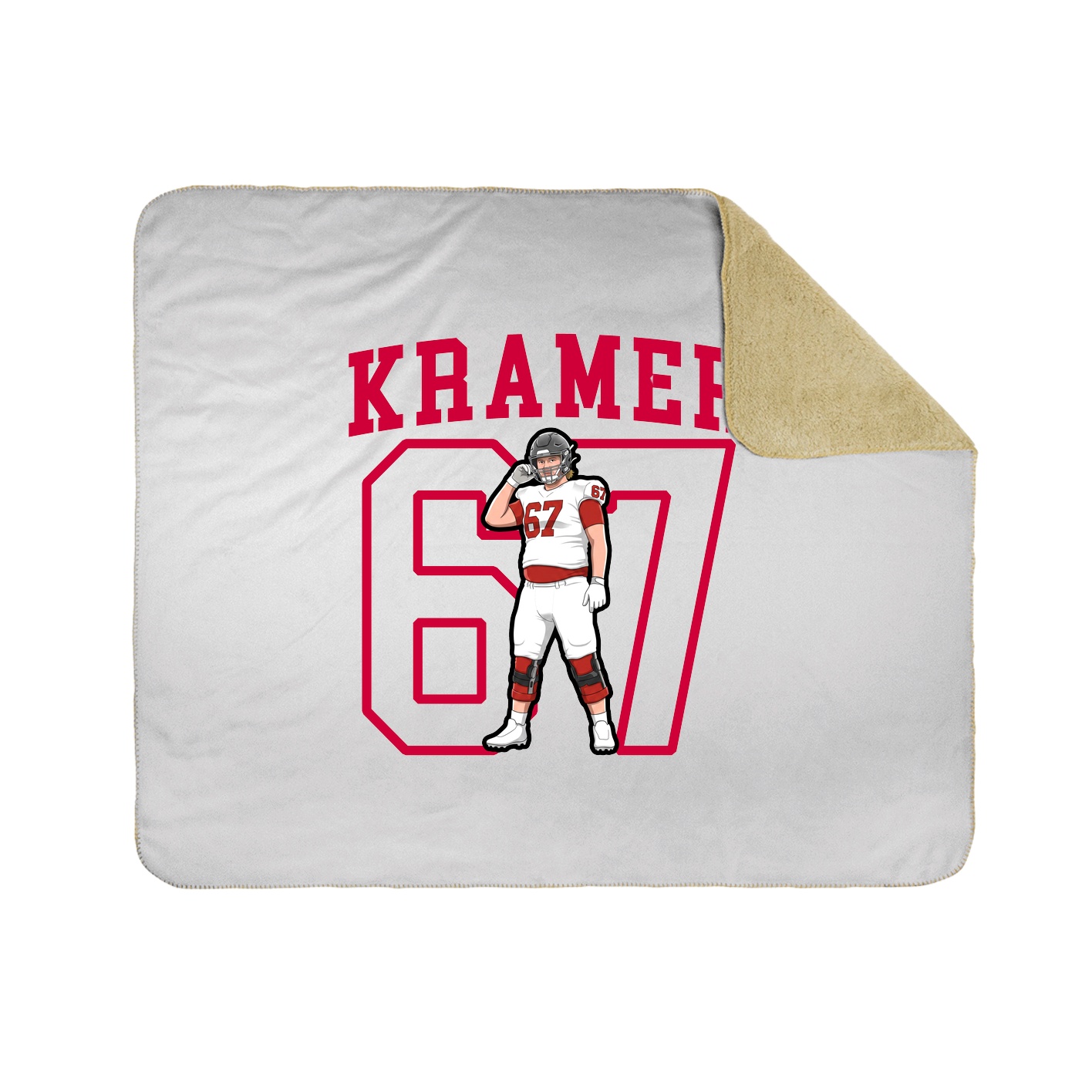 Throw Blanket — Shirsey in White