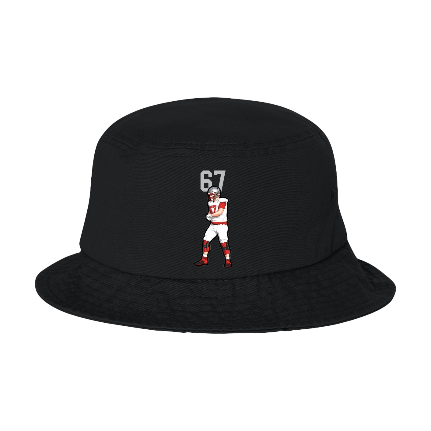 Bucket Cap — Number Top in Black