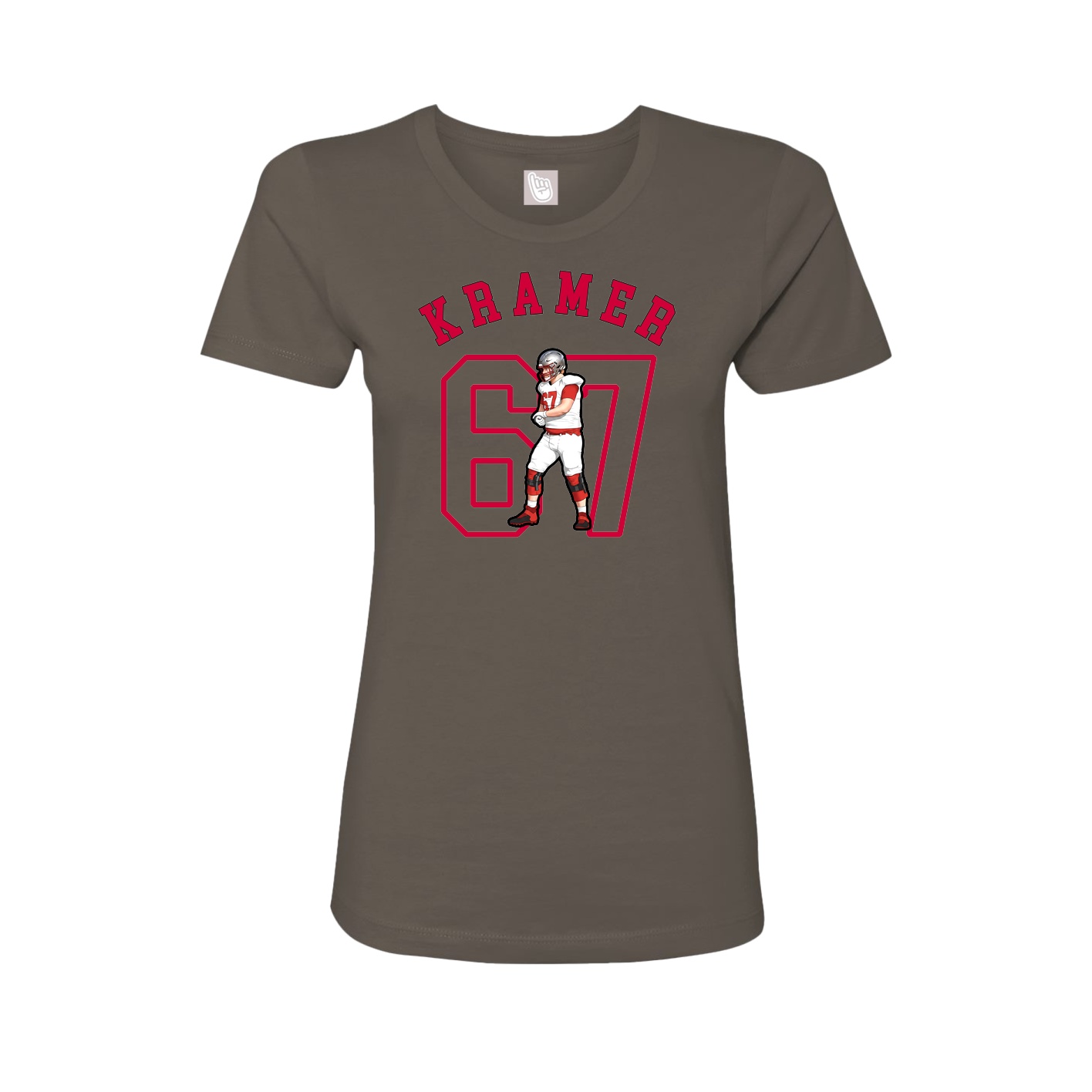 Fitted Women's Tee — Shirsey Arch in Grey
