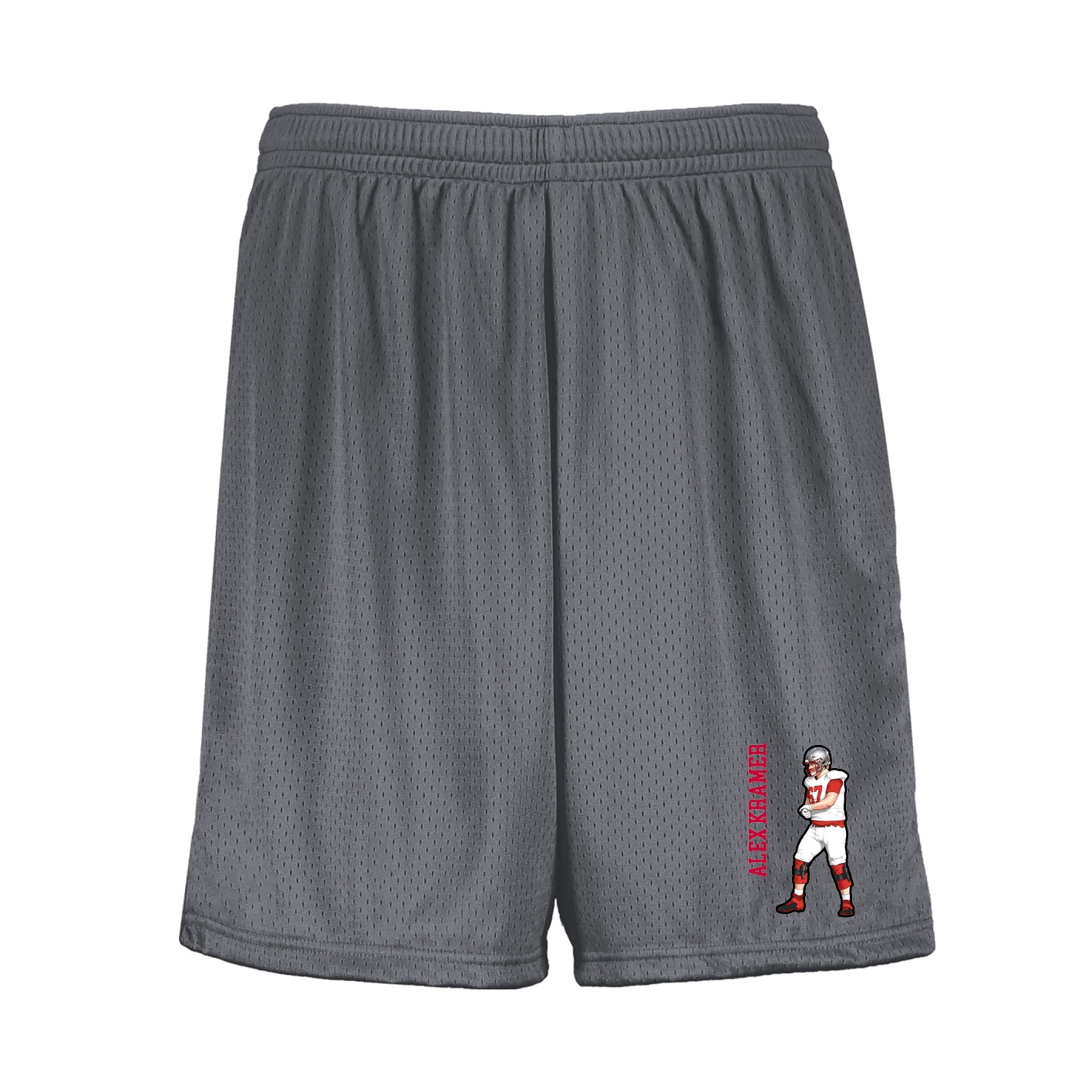 Shorts — Name Vertical in Grey