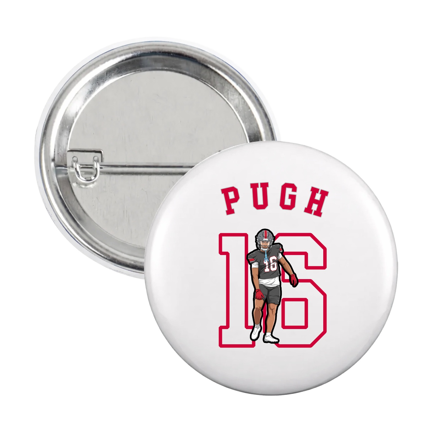 Game Day Button — Shirsey Arch in White