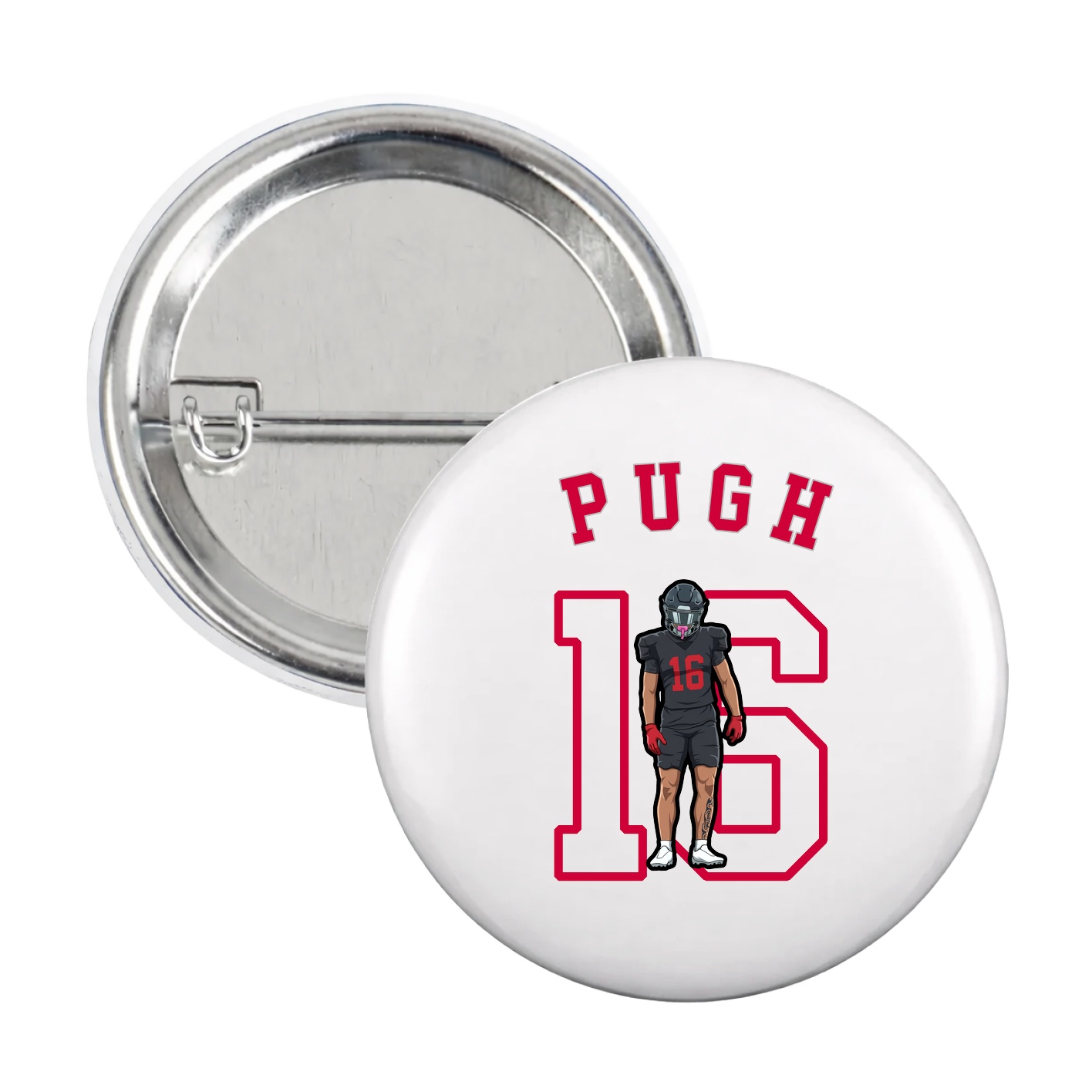 Game Day Button — Shirsey Arch in White