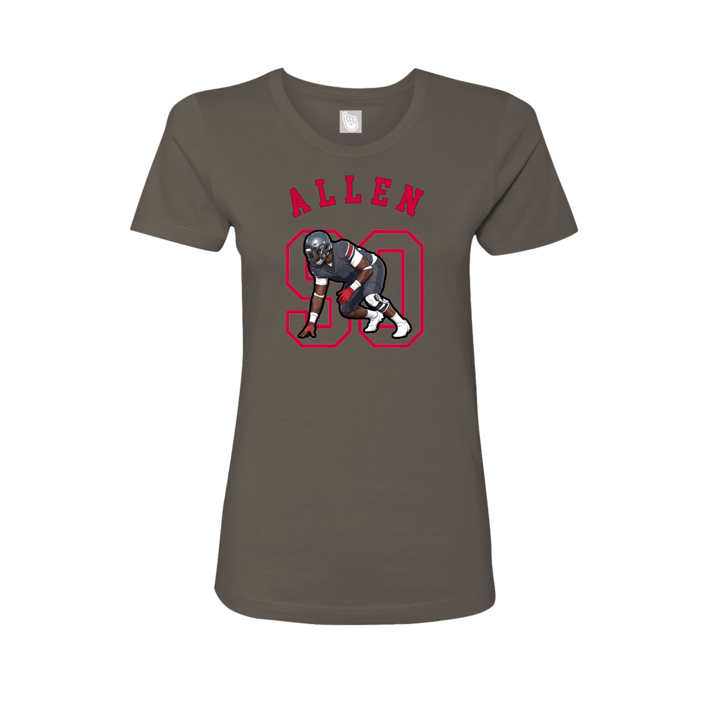 Fitted Women's Tee — Shirsey Arch in Grey