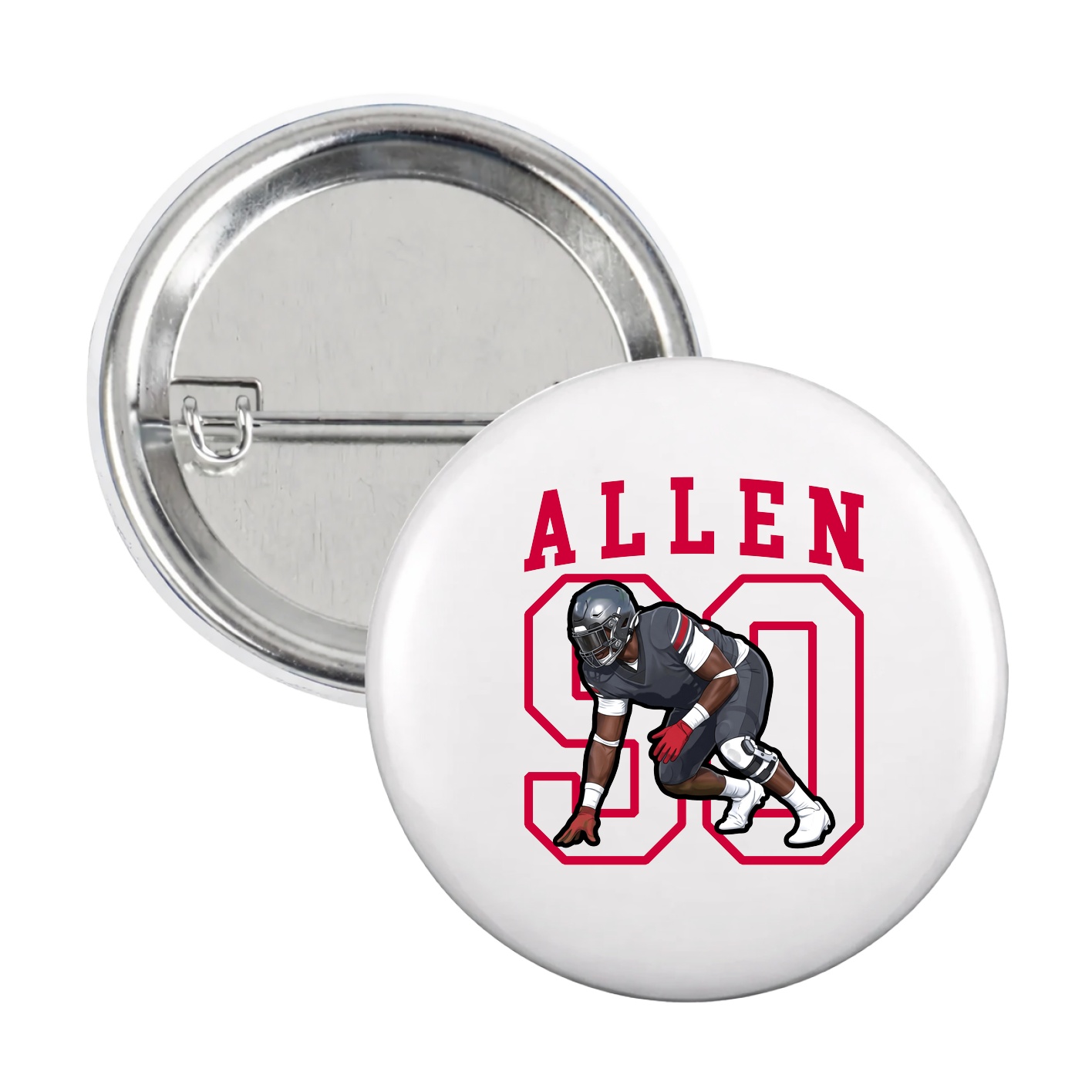 Game Day Button — Shirsey in White