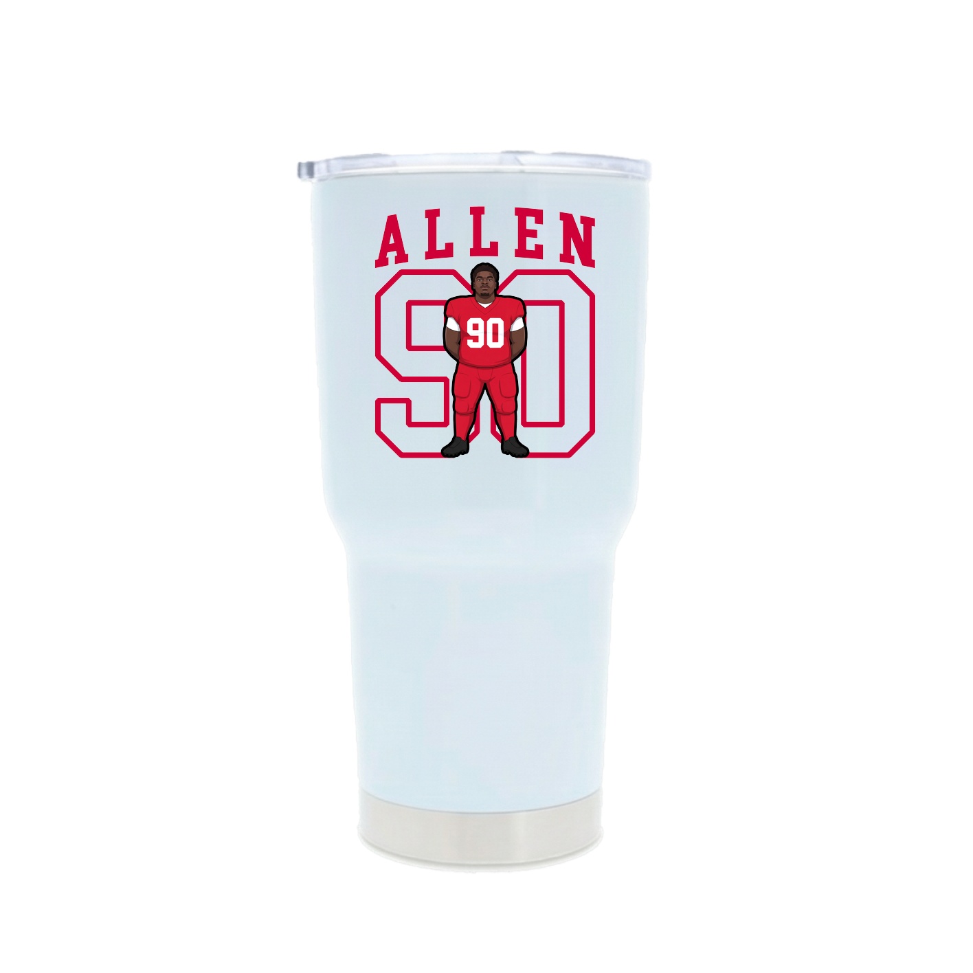 30oz Stainless Steel Tumbler — Shirsey in White