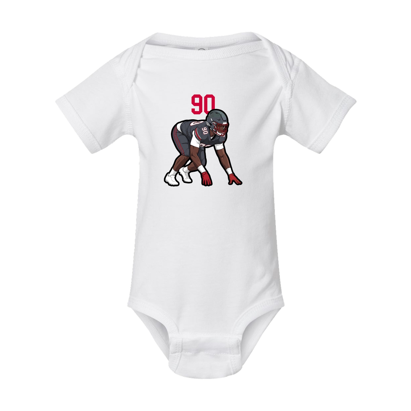 Baby Onesie — Number Top in White