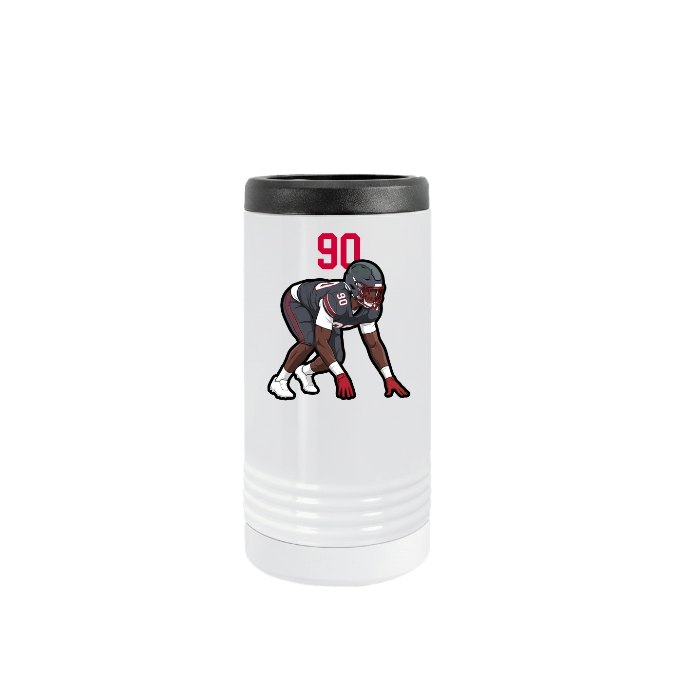 Slim Beverage Holder — Number Top in White