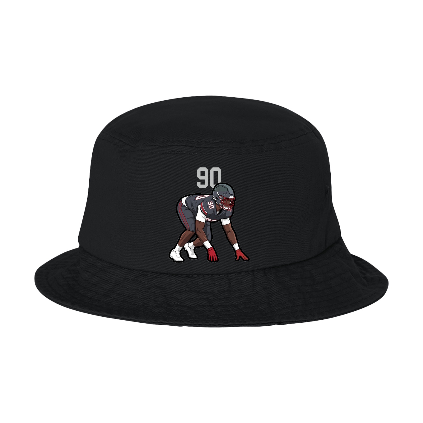 Bucket Cap — Number Top in Black
