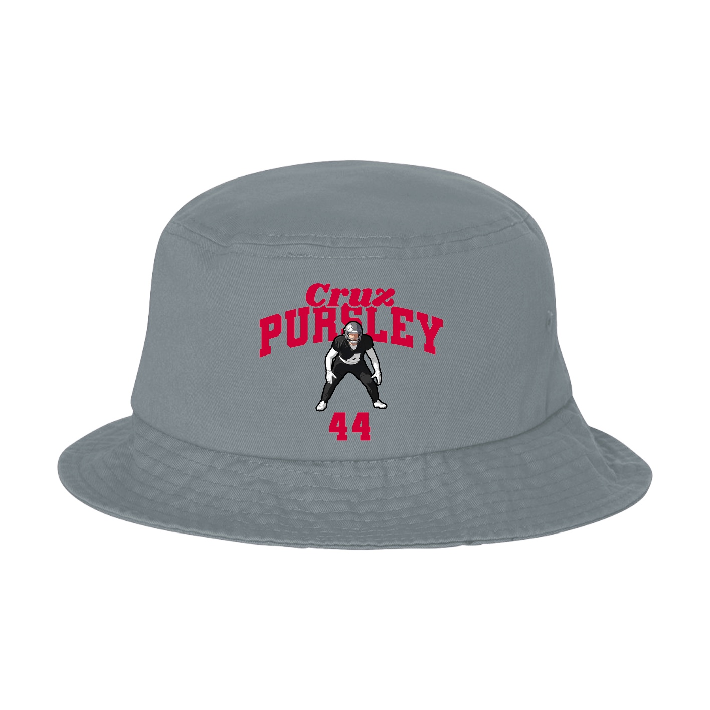 Bucket Cap — Signature Arch in Grey