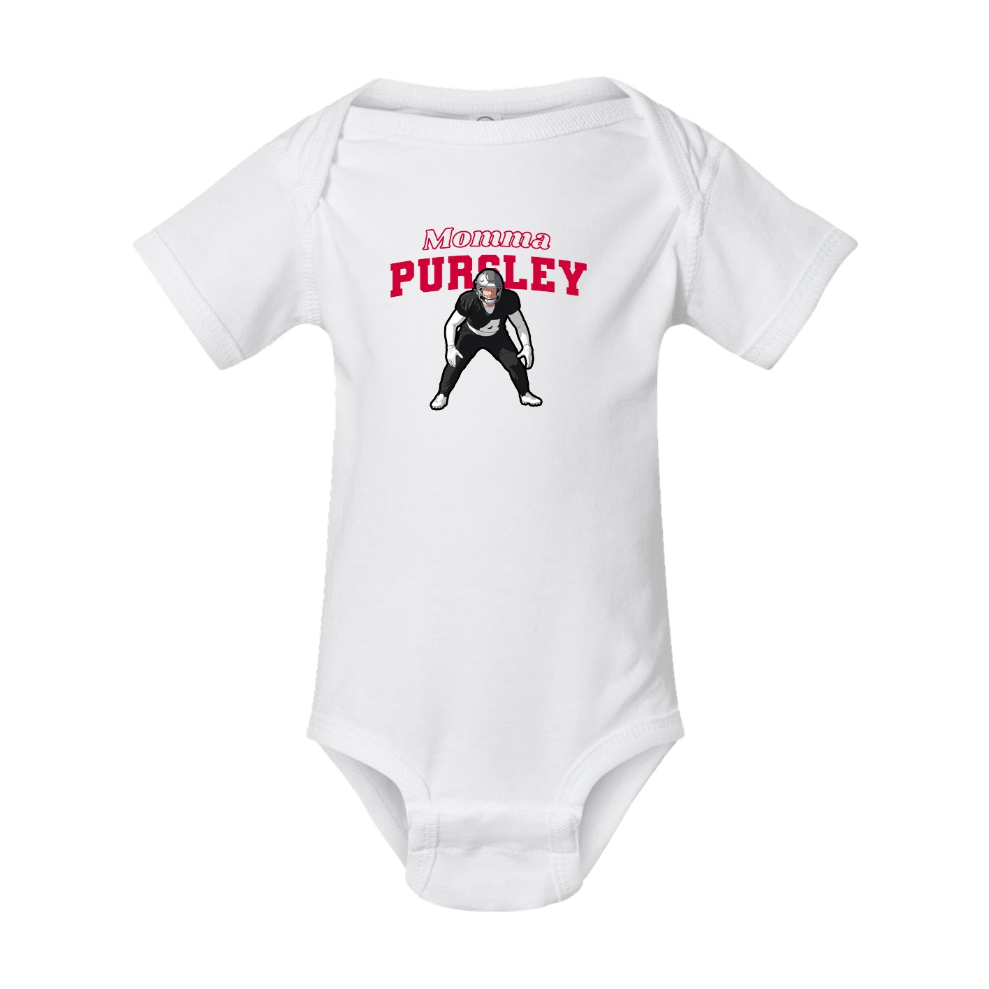 Baby Onesie — Mothers Day Block in White