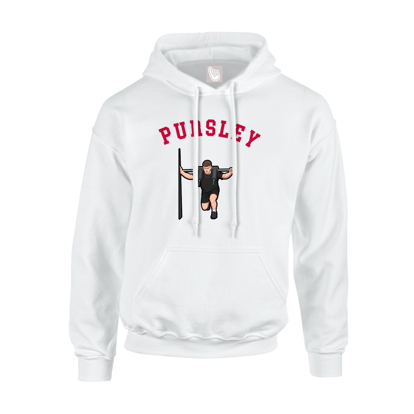 Youth Hoodie — Shirsey Arch in White