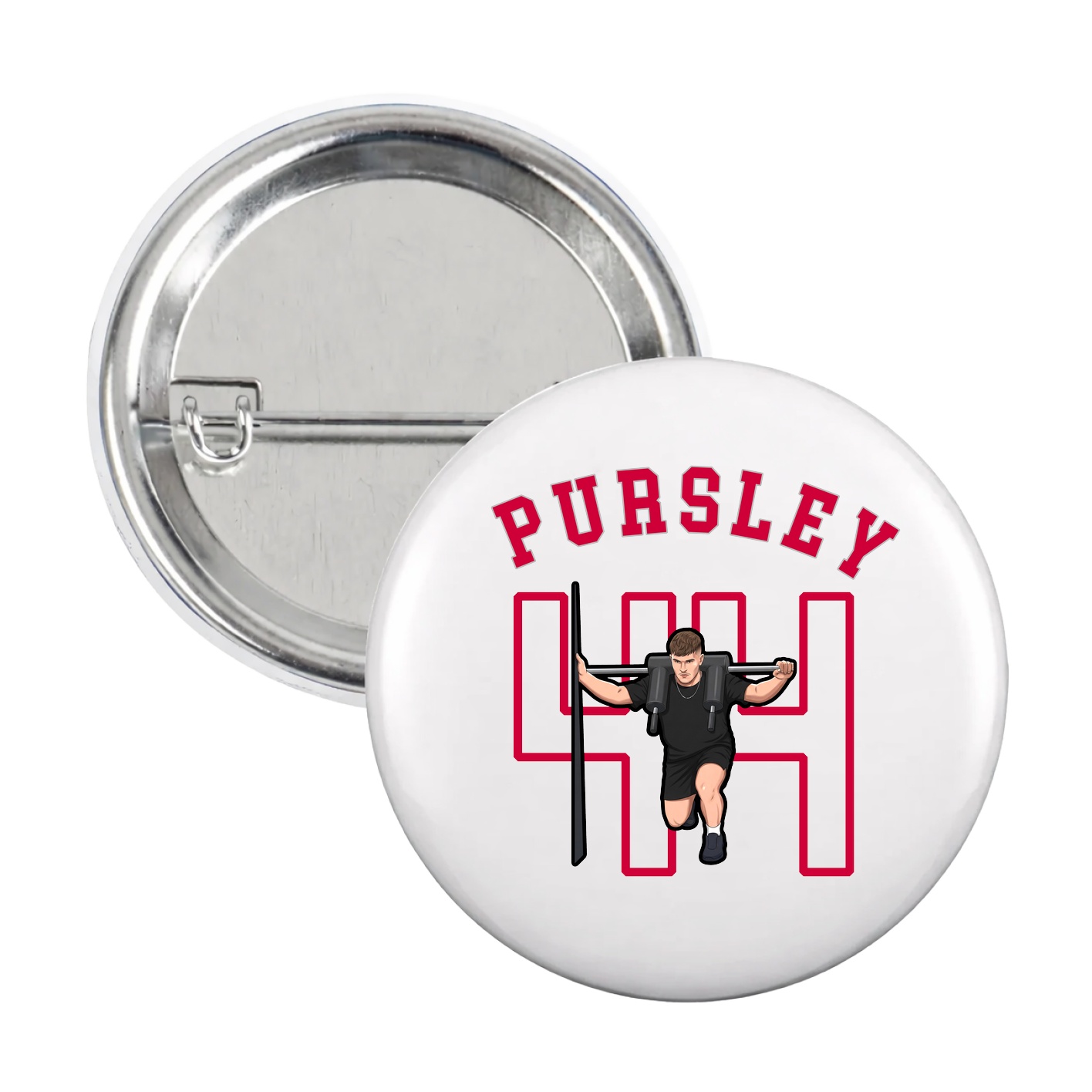 Game Day Button — Shirsey Arch in White