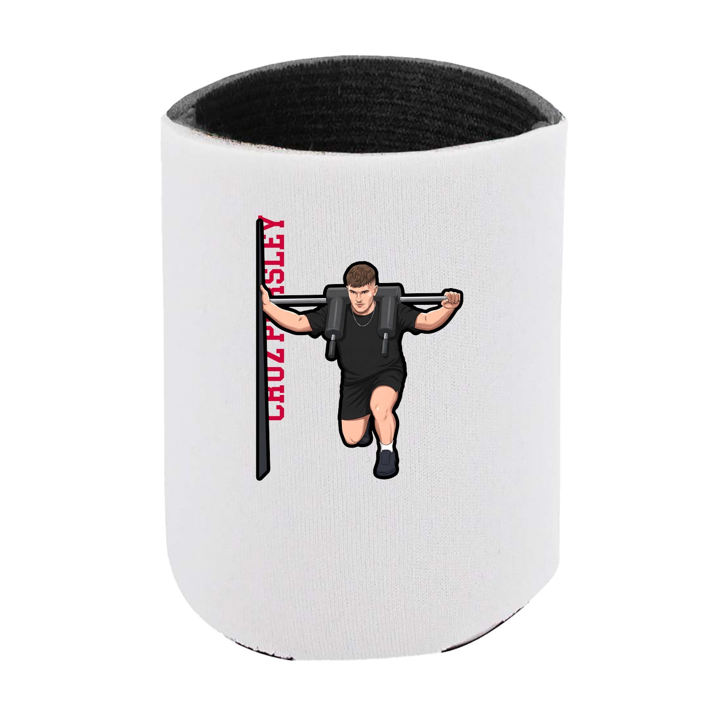 Can Holder — Name Vertical in White