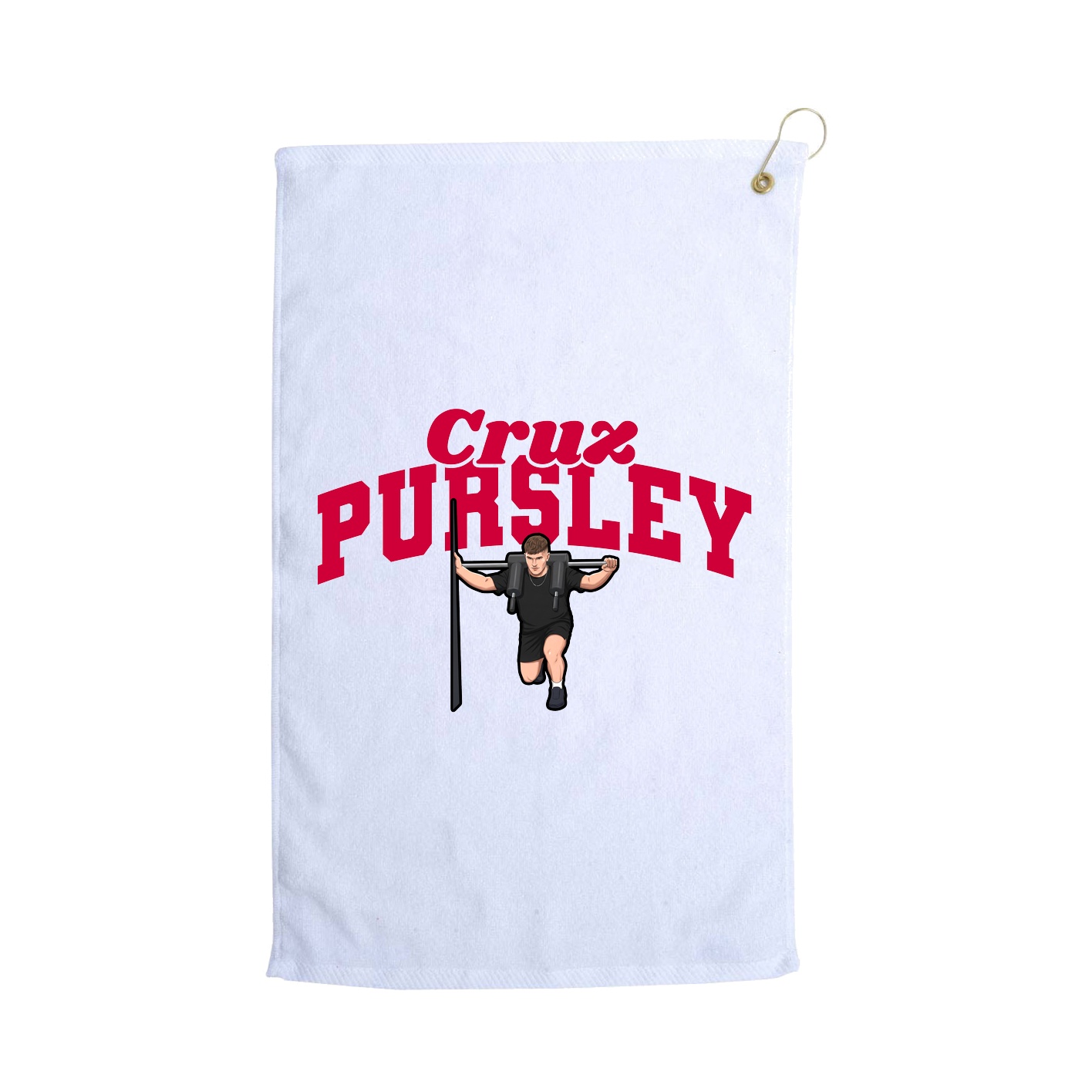 Golf Towel — Signature Arch in White