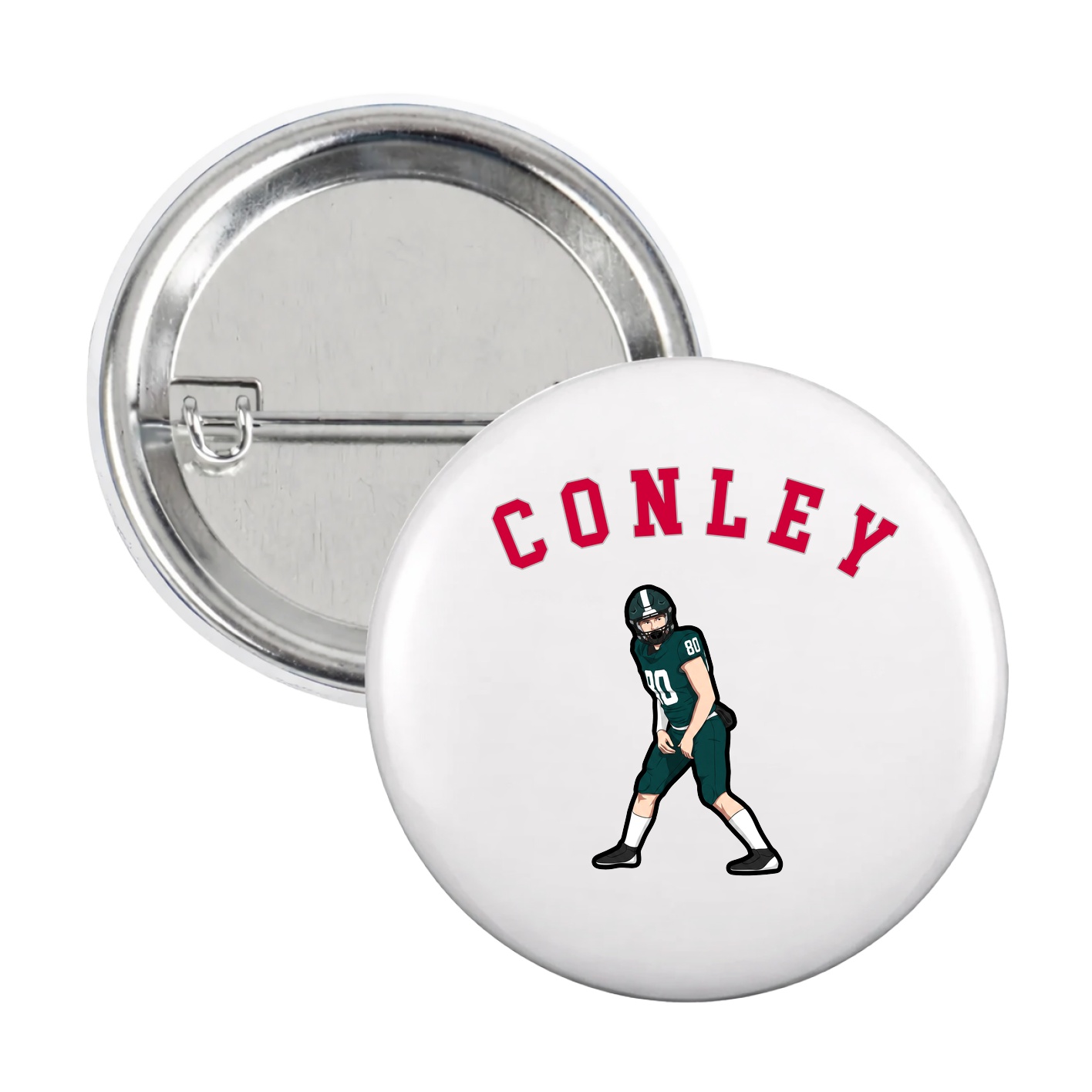 Game Day Button — Shirsey Arch in White