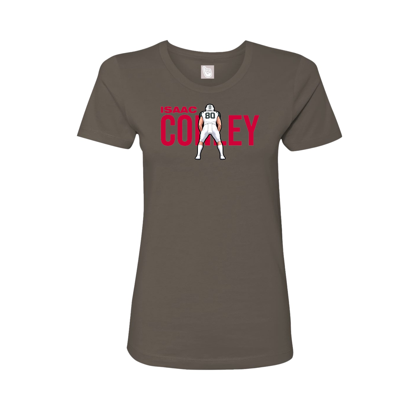 Womens Tee — Player Name in Grey