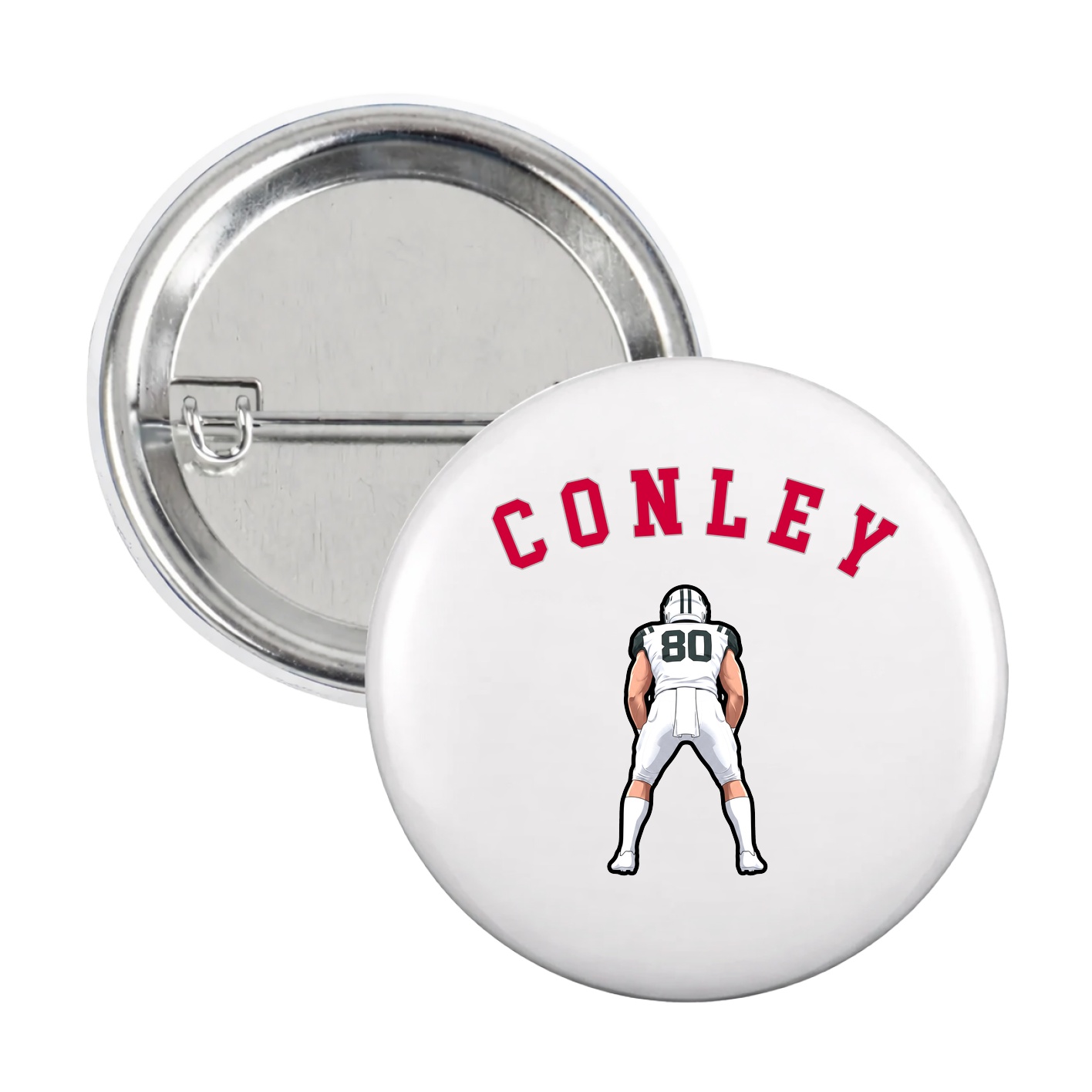 Game Day Button — Shirsey Arch in White