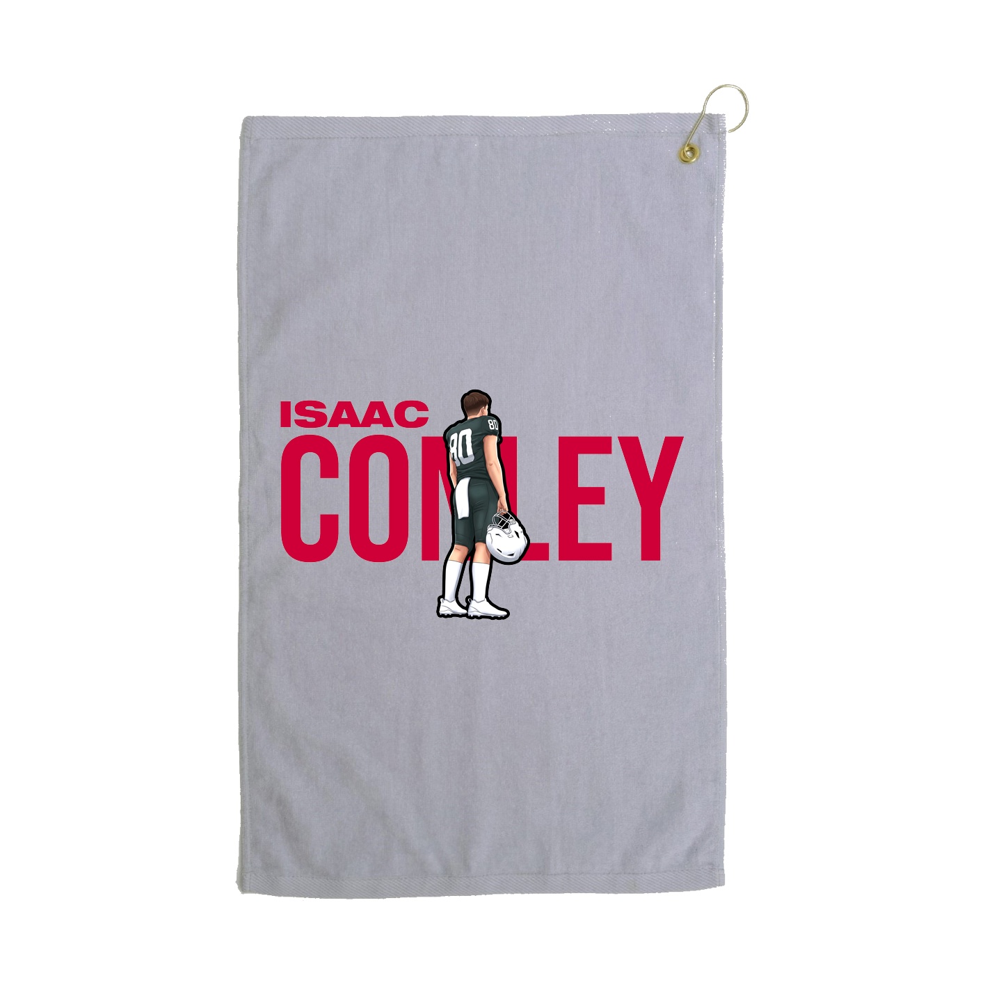 Golf Towel — Player Name in Grey