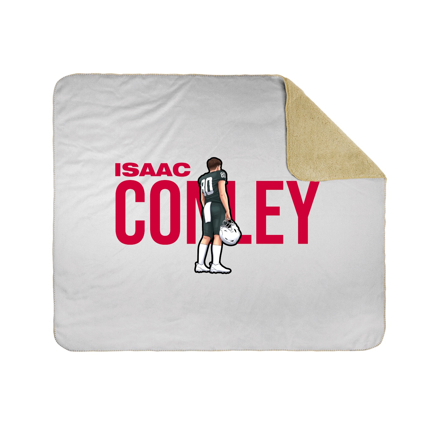 Throw Blanket — Player Name in White