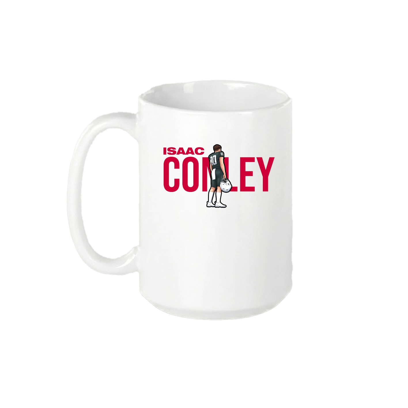 15oz Coffee Mug — Player Name in White