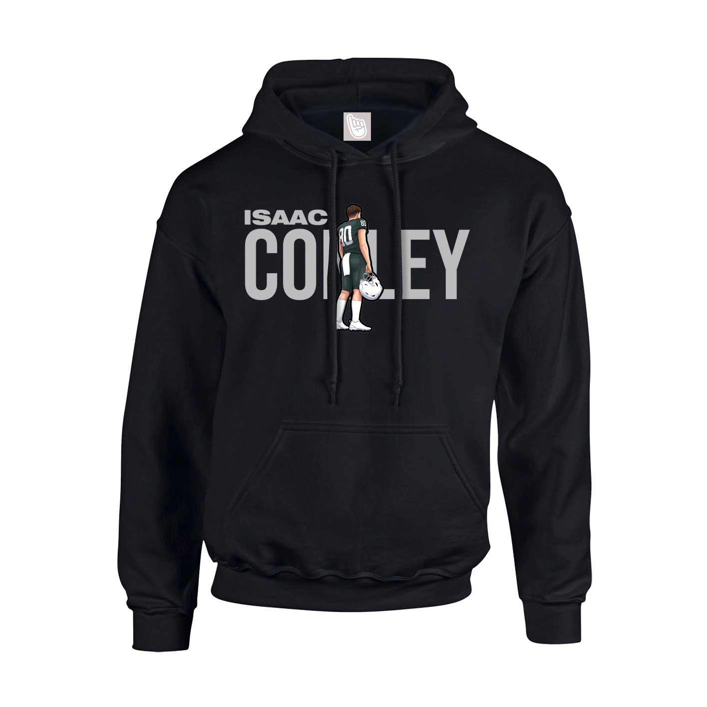 Hoodie — Player Name in Black