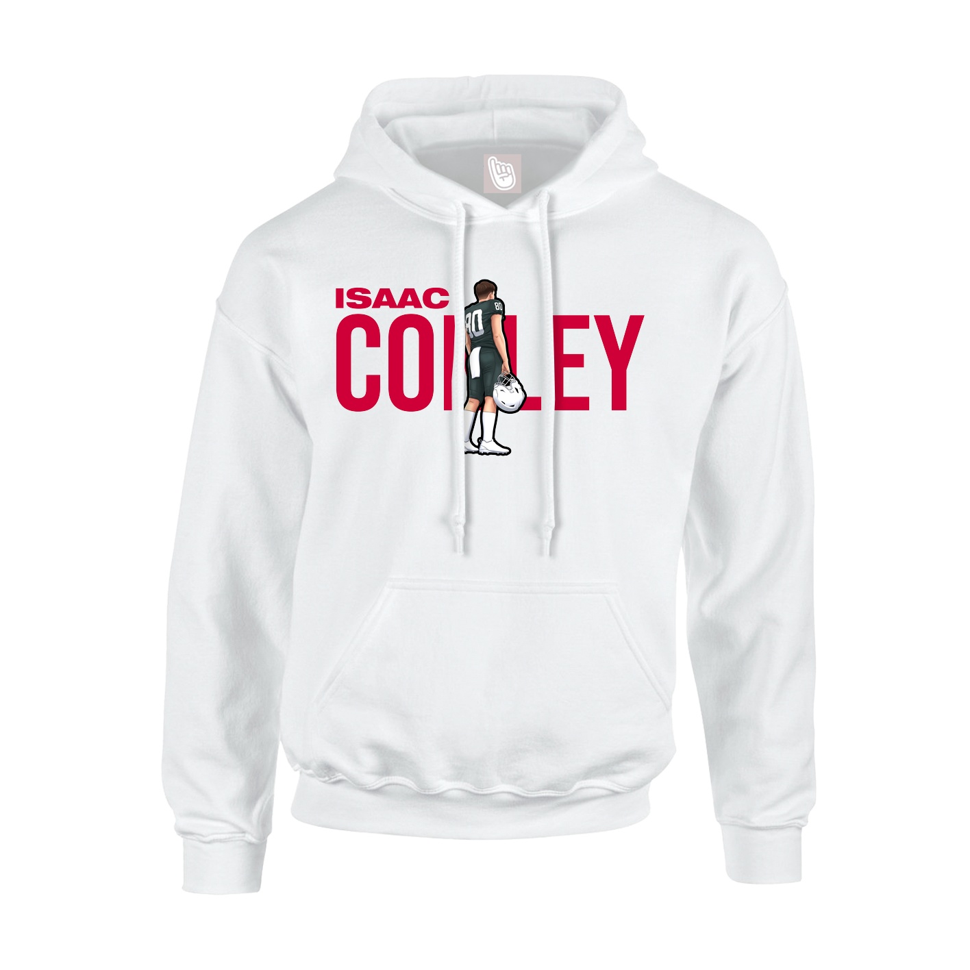 Hoodie — Player Name in White