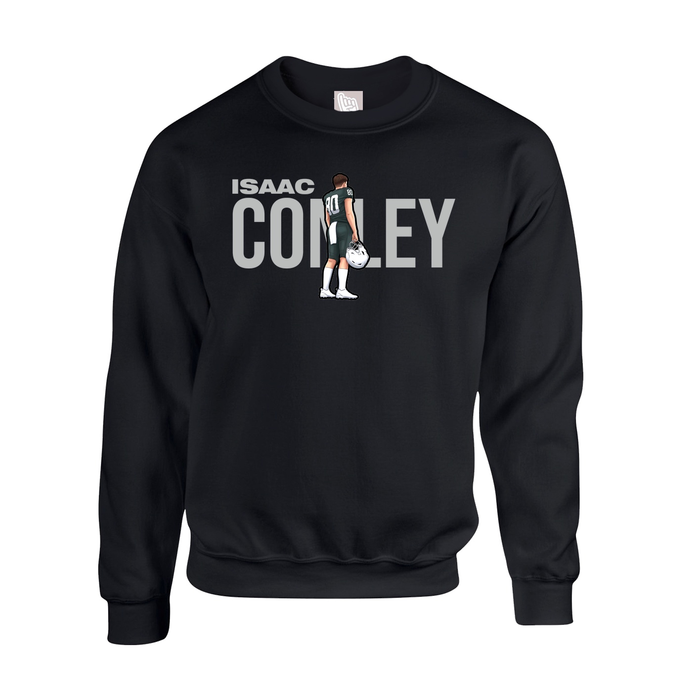 Fleece Crew — Player Name in Black