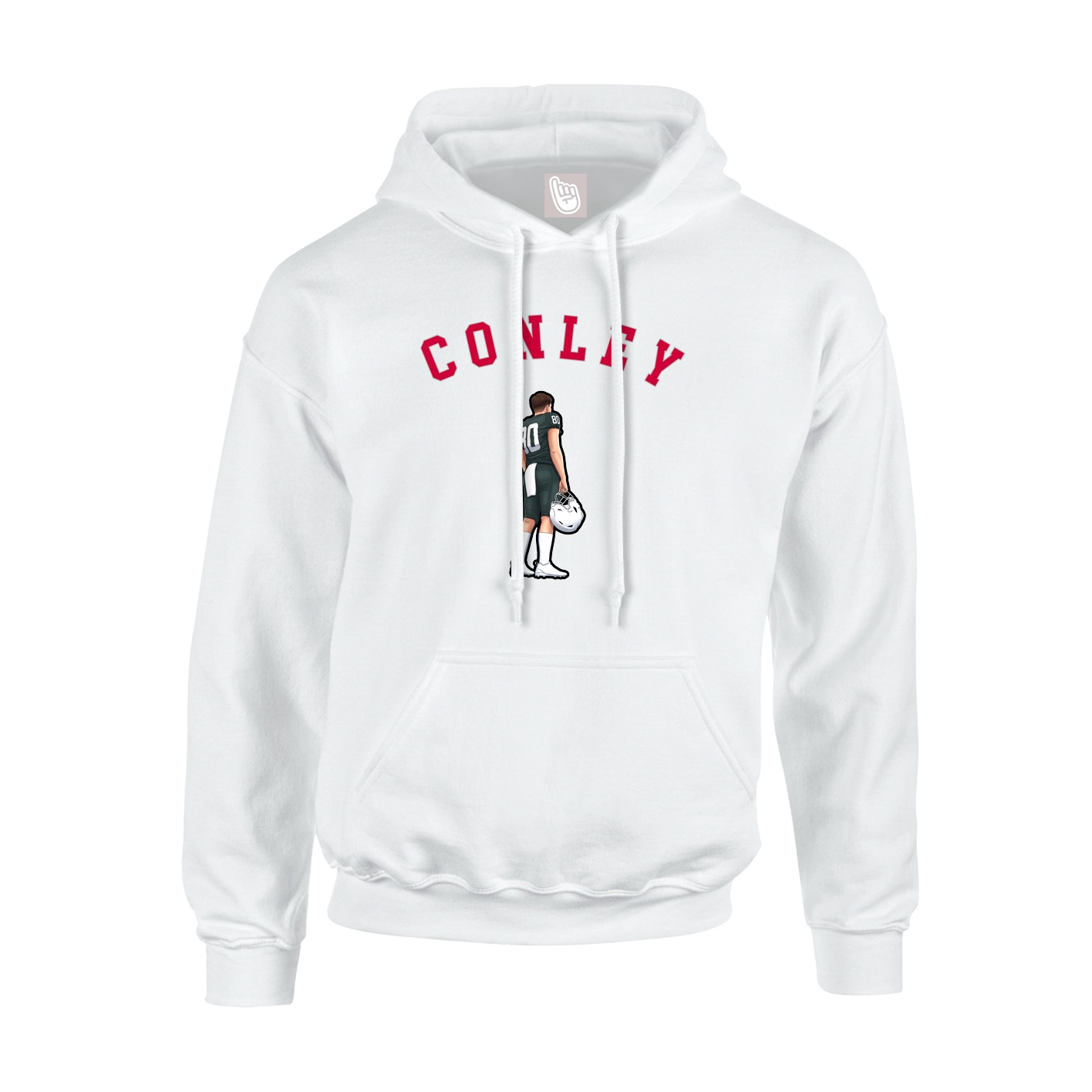 Youth Hoodie — Shirsey Arch in White