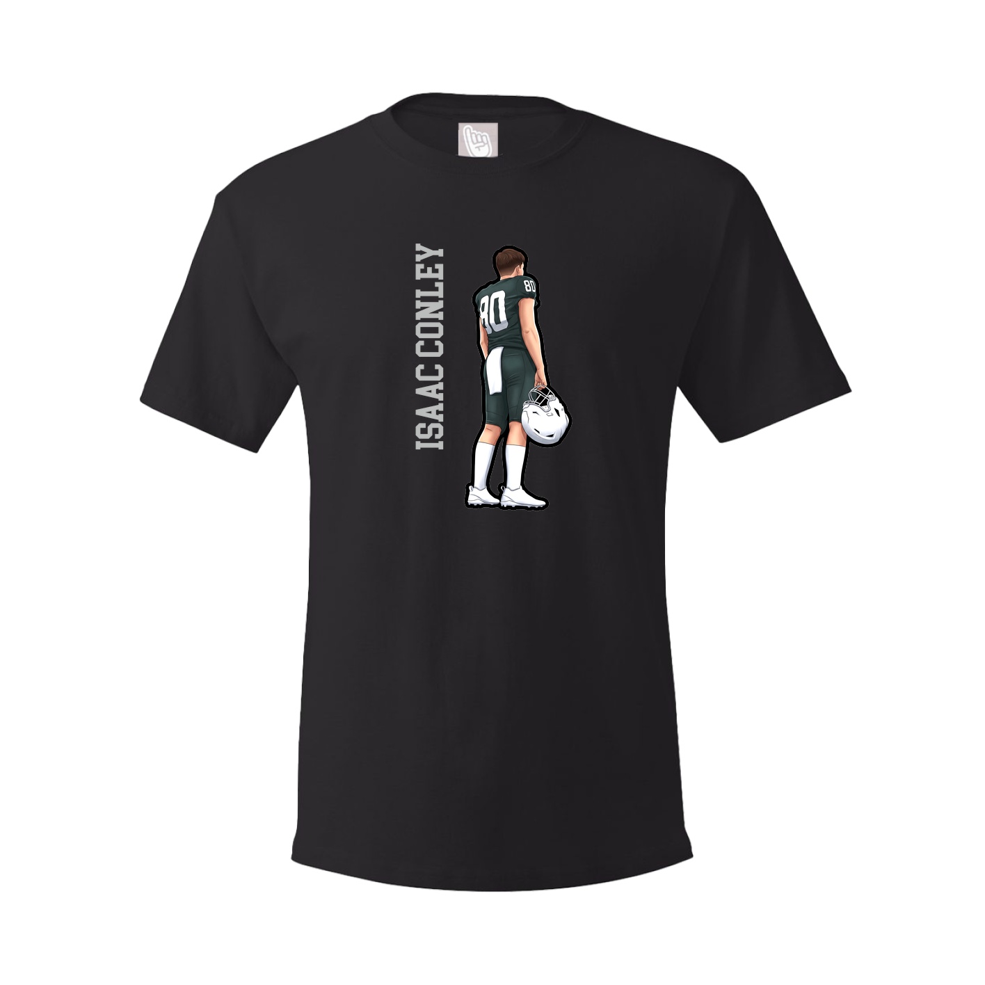 Tee — Name Vertical in Black