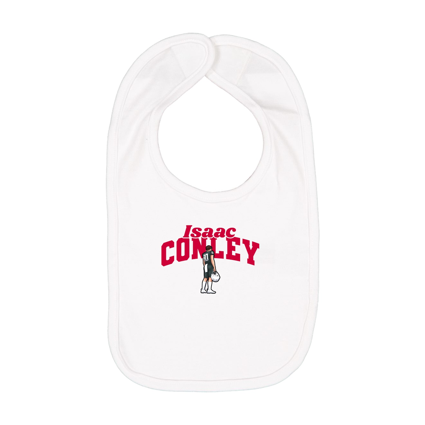 Infant Bib — Signature Arch in White