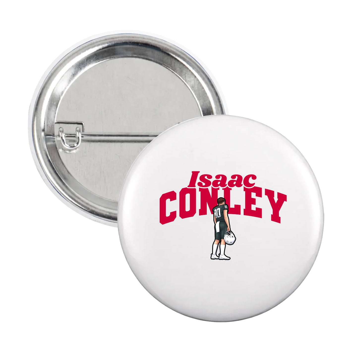 Game Day Button — Signature Arch in White