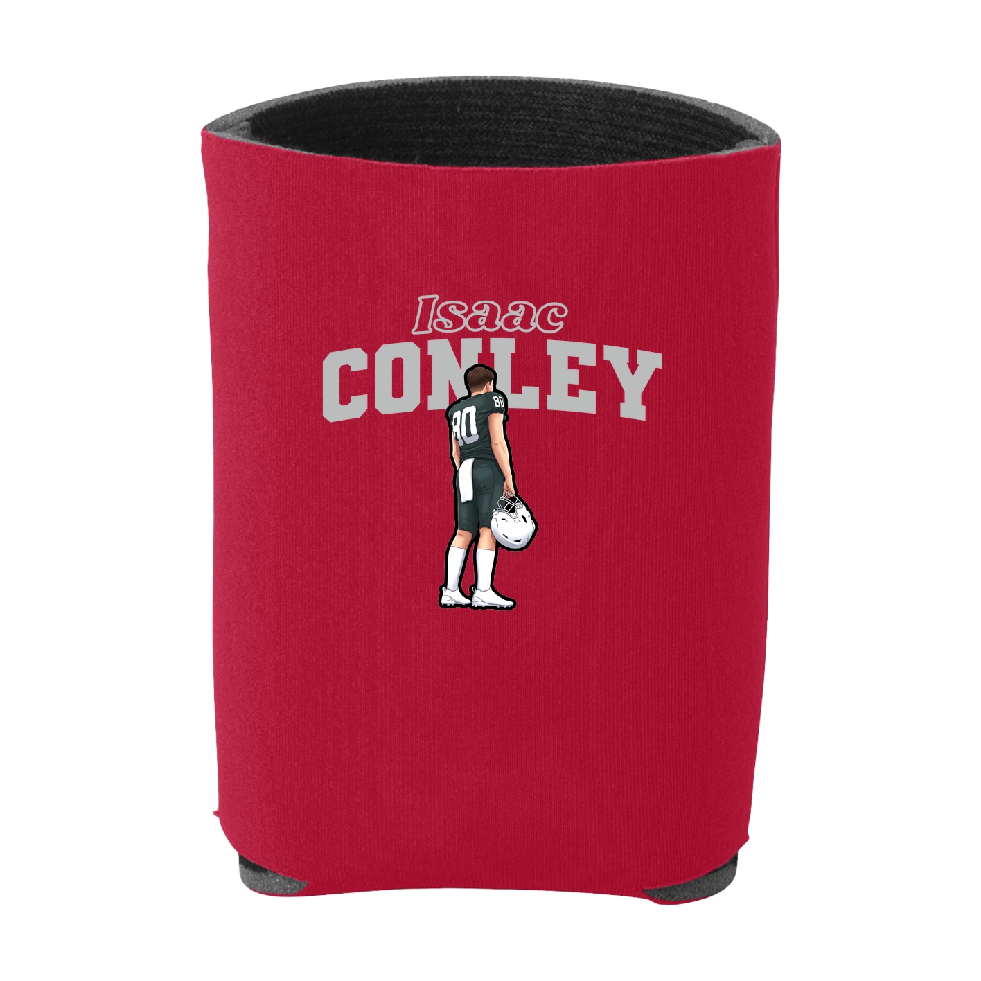 Can Holder — Name Arch in Red